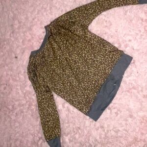 Cheetah print sweater, Perfect under shirt for more alternative outfits!